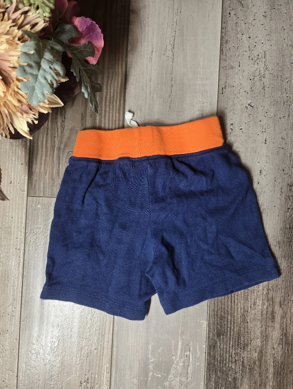 Carter's Blue and Orange Casual Pull-on Athletic Shorts Toddler Boy Size 18m